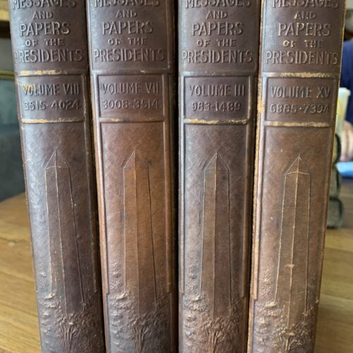 Embossed Vintage Volumes "Messages and Papers of the Presidents"